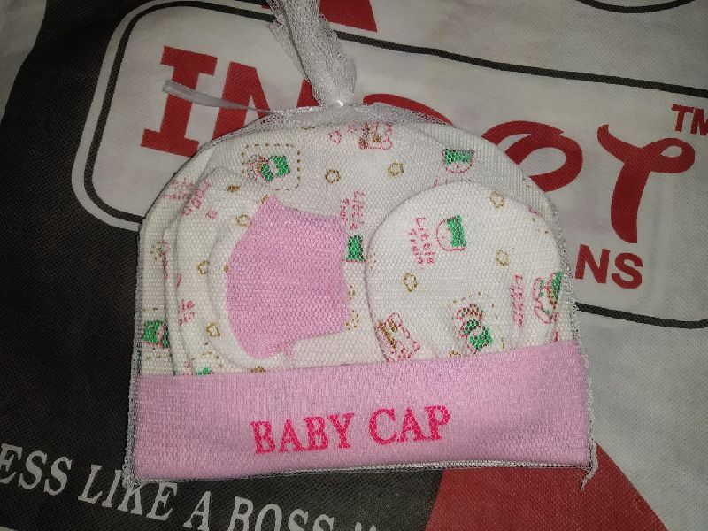 Infant Cap with booti and miten