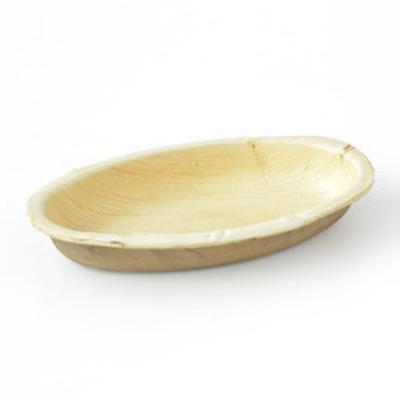 Oval Areca Leaf Plate, for Food serving, Size : 4inch, 6inch