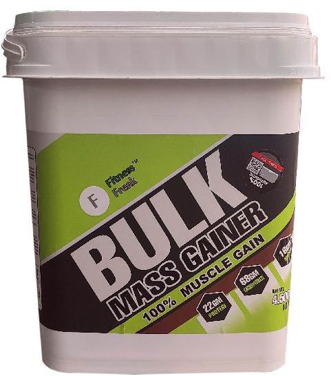 Fitness Freak Bulk Mass Gainer 100% Muscle Gain Result Chocolate Flavor 4.5 kg Weight