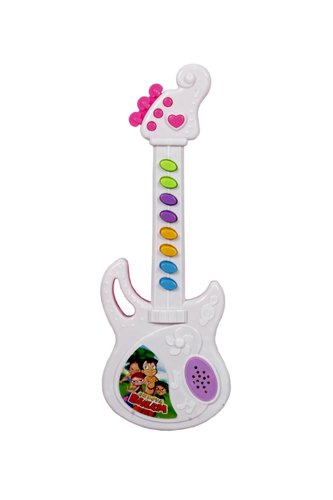 Plastic Toy Guitars, Color : White