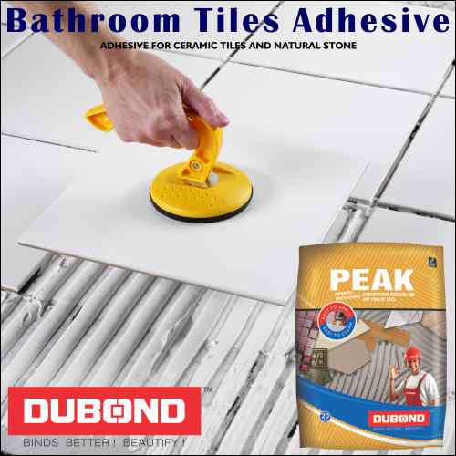 Bathroom Tiles Adhesive, 20 kg colour white