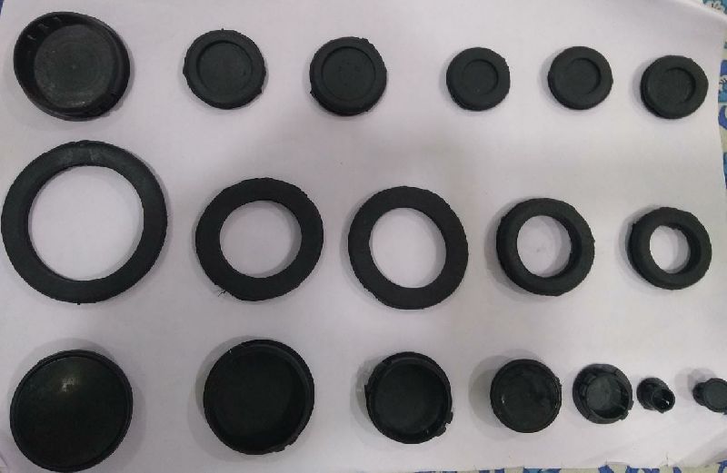 Round Rubber Grommets, for Industrial Use, Feature : Flexible