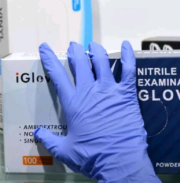IGlove Disposable Nitrile Gloves, for Examination, Feature : Powder Free