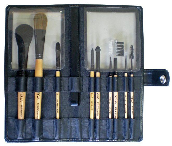 Vega Rectangular professional makeup brushes, for Salon Use, Color : Black