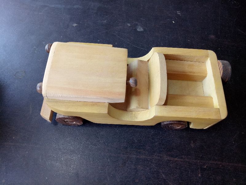 Polished Wooden Toy Car, for Decoration, Playing, Style : Antique