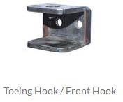 Polished Sheet Metal Front Hook, Size : 15-30mm