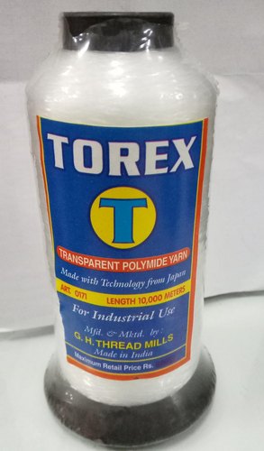 TOREX Transparent Polyamide Yarn, for INDUSTRIAL DOMESTIC, Pattern : Plain