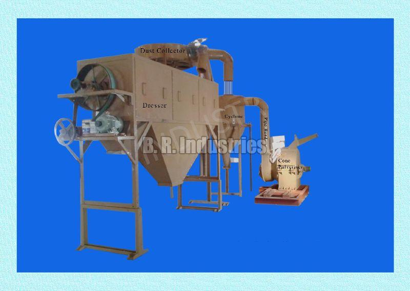 BRI 100-500kg Sawdust Grinding Plant, Voltage : 440V