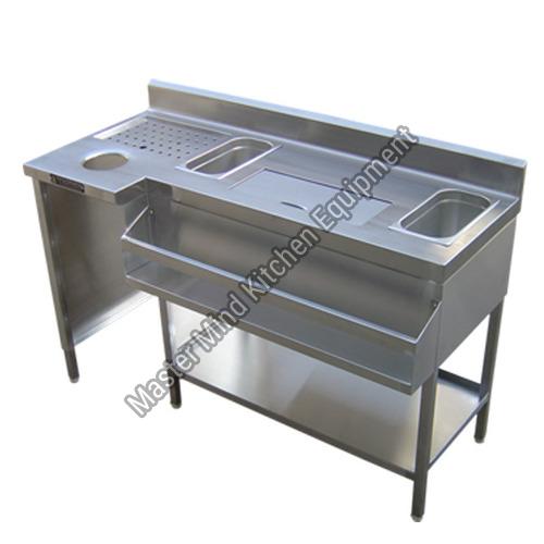 Stainless Steel Cocktail Bar Station with Ice Bucket Buy stainless