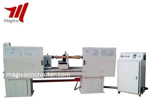 Semi-Automatic CNC Wood Turning Lathe Machine