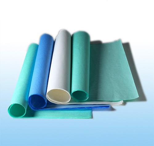 Plain Medical Grade Crepe Paper, Color : Blue