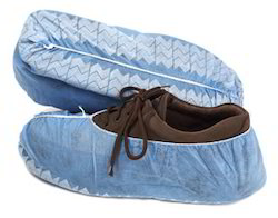 Non Woven Shoe Cover, for Clinical, Hospital, Laboratory, Pattern : Plain