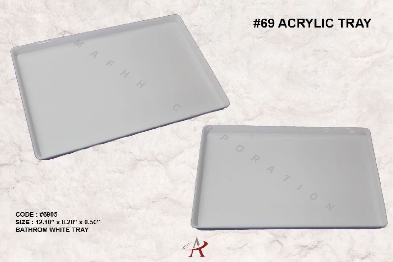 Acrylic Bathroom Tray, Certification : ISO 9001:200 Certfied