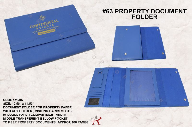 Leatherette Document Folder, Size : 10.5 X 14.5inch