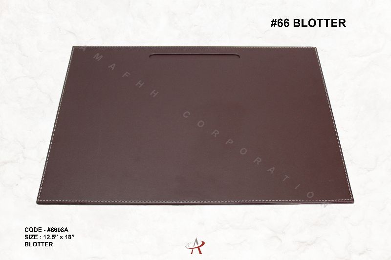 Leatherette Faux Leather Blotter, for Desktop Item