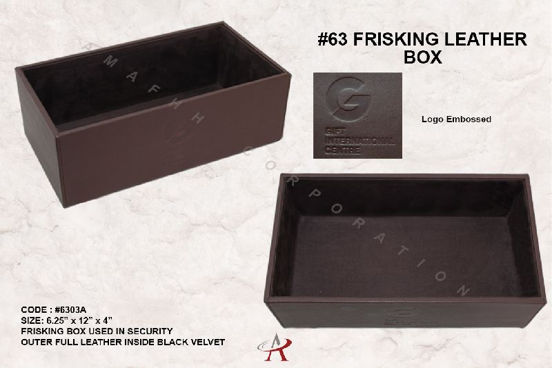 Frisking Leather Box, for Airports, Resorts Near Security Gate., Feature : Antibacterial, Bio-degradable
