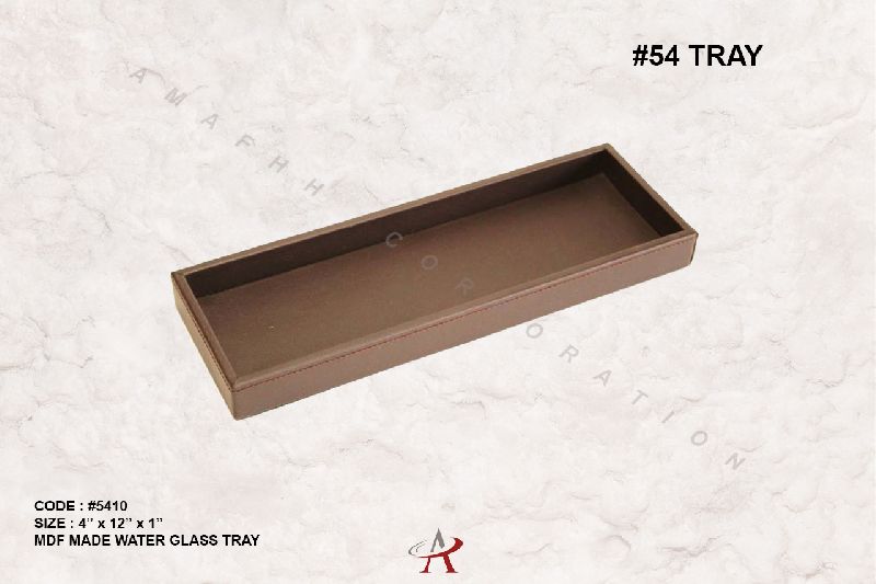 MDF Water Glass Tray, for Hotels, Restaurants, Resorts, Corporate Offices