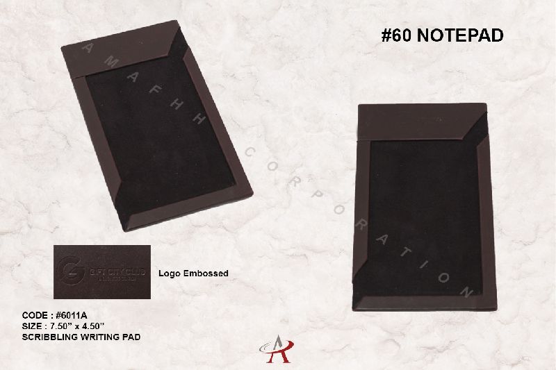 MDF Leather Scribbling Pads, for Hotels, Restaurants, Resorts, Corporate Offices, Feature : Good Quality
