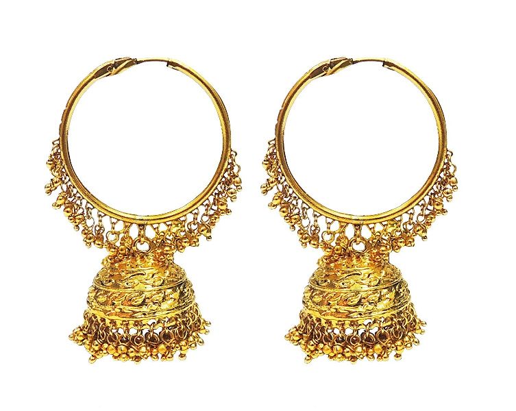 Elegant CZ Jhumka Earrings  Latest Artificial Jewellery Designs J25990