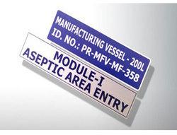 Aluminium Printed Identification Label