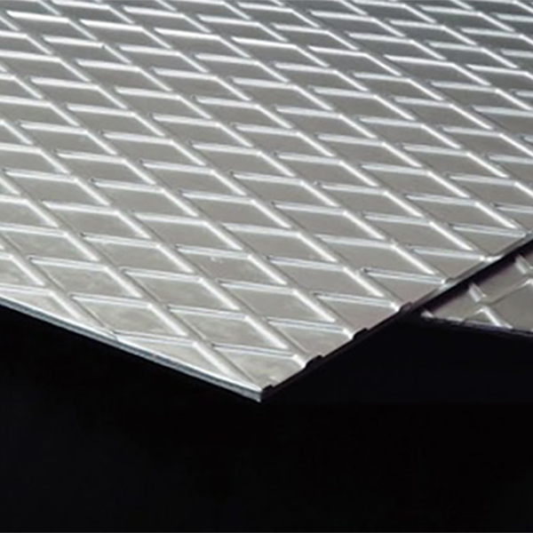 Square Aluminum Aluminium Diamond Pattern Sheets, Color : Mill Finish