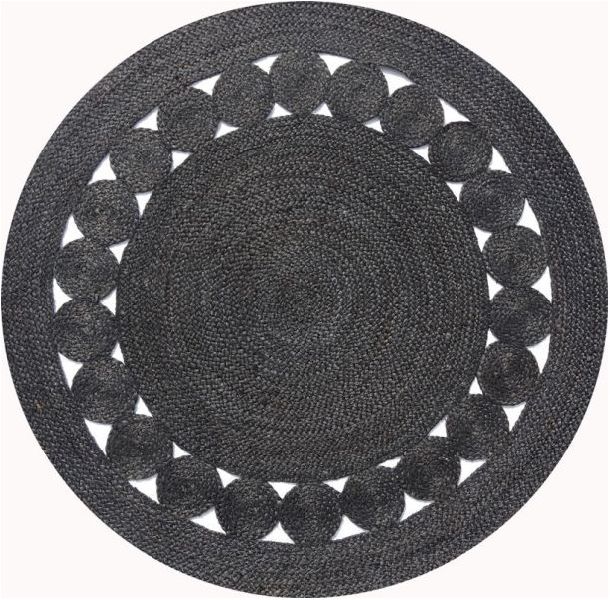 black natural rug
