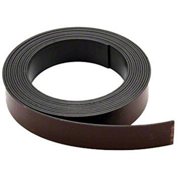 Rubber Flexible Magnetic Strip, Color : Black
