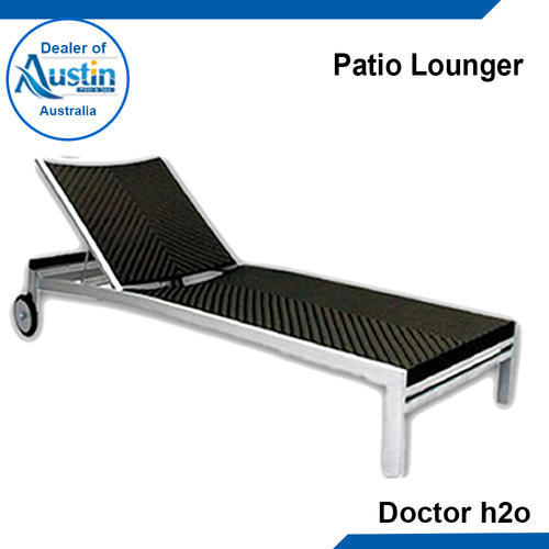 SS Patio Lounger, Color : Grey, Brown