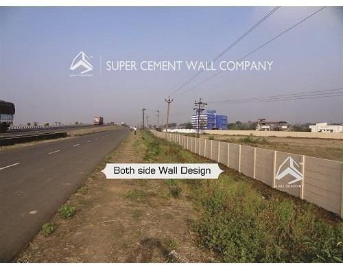 Polished Cement Godown Compound Wall, for Construction, Size : Standard