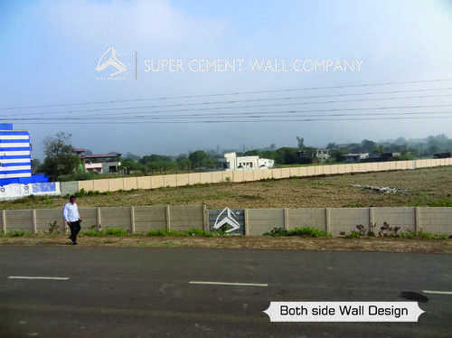 Polished Cement Modular Boundary Wall, for Construction, Size : Standard