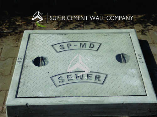 Square RCC Chamber, for Sewer Management, Color : Grey