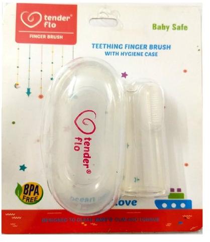 Tender flo LSR Silicon baby finger brush, Feature : Soft for baby's gums teeth, Soft brissles