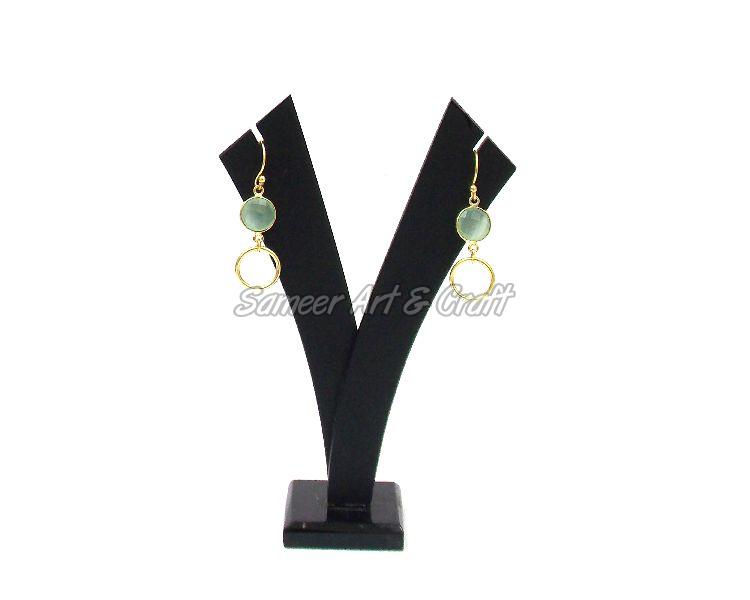 Peridot Gemstone Earring With Gold Plated