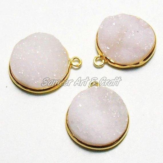 Druzy Round Gemstone Jewelry, Gender : Male/ Female