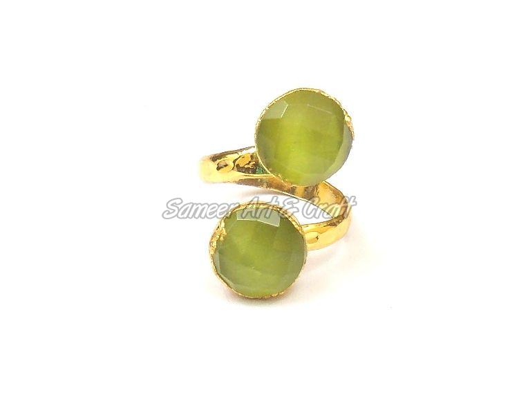 Green Monolisa Gemstone Ring