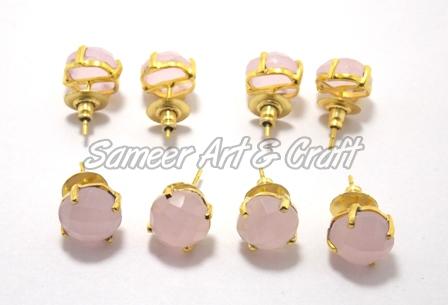  Pink Stud Earring Set, Gender : Female