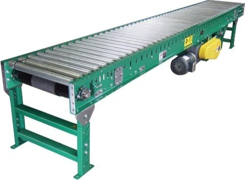 Aluminium Polished Vertical Roller Conveyor, for Moving Goods, Feature : Excellent Quality, Heat Resistant