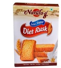 Crunchy Diet Rusk, for Breakfast Use, Packaging Size : 300gm