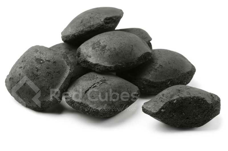 Coconut shell or Hardwood or Bamboo Pillow Shaped Charcoal Briquettes