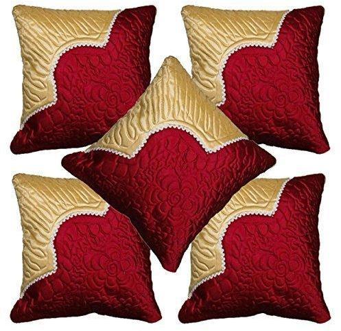 Square Silk designer cushion cover, for Chairs, Sofa, Feature : Shrink Resistant