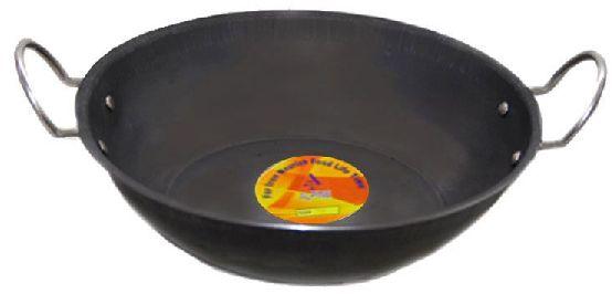 Flat Bottom Kadai with SS Handle