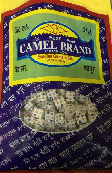 Camel Brand Square 500 Gm Camphor Tablets, for Incense Purpose, Packaging Type : Pouch