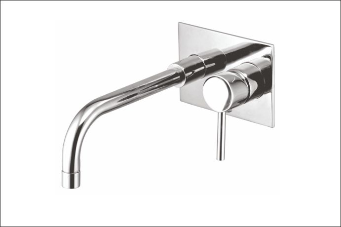 Polished Stainless Steel Wall Mounted Bathroom Faucet, Grade : AISI, ASTM