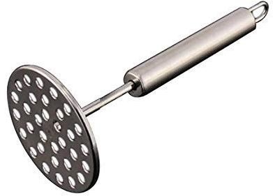 Polished Stainless Steel Potato Masher, Color : Silver
