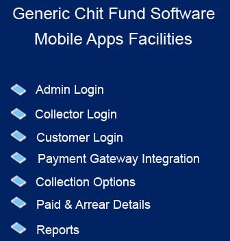 Generic Chit Fund Software Mobile Apps Facilities