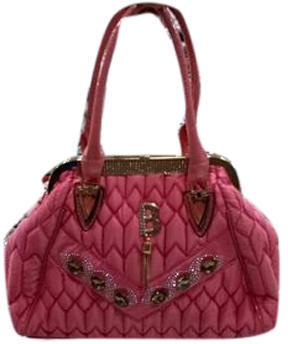 Ladies Nylon Handbag, Closure Type : Zipper
