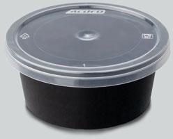 100ml Black Plastic Container