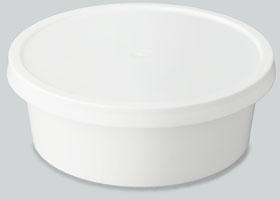 250ml White Plastic Container