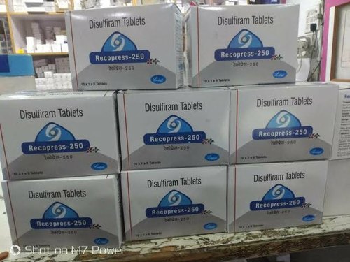 Recopress Disulfiram Tablets, Packaging Type : Box