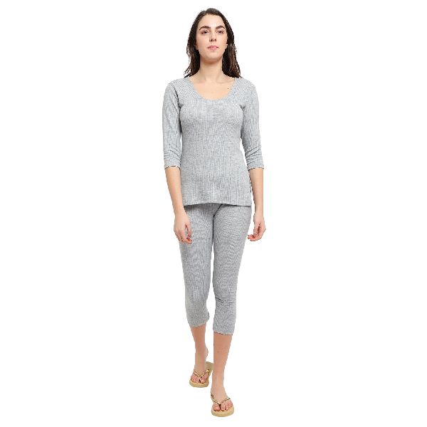 56% Cotton Ladies Grey Thermal Wear at Rs 170 / Set in Delhi